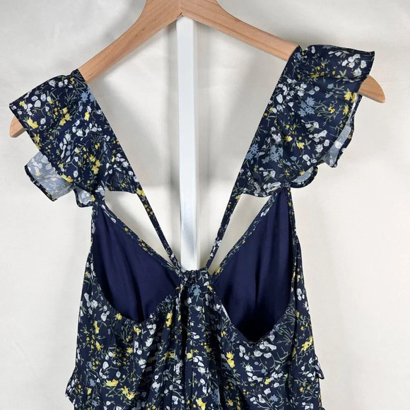 2/$30 Altar’d State Size Large Maxi Dress Tiered Ruffle Floral Boho - Picture 4 of 10